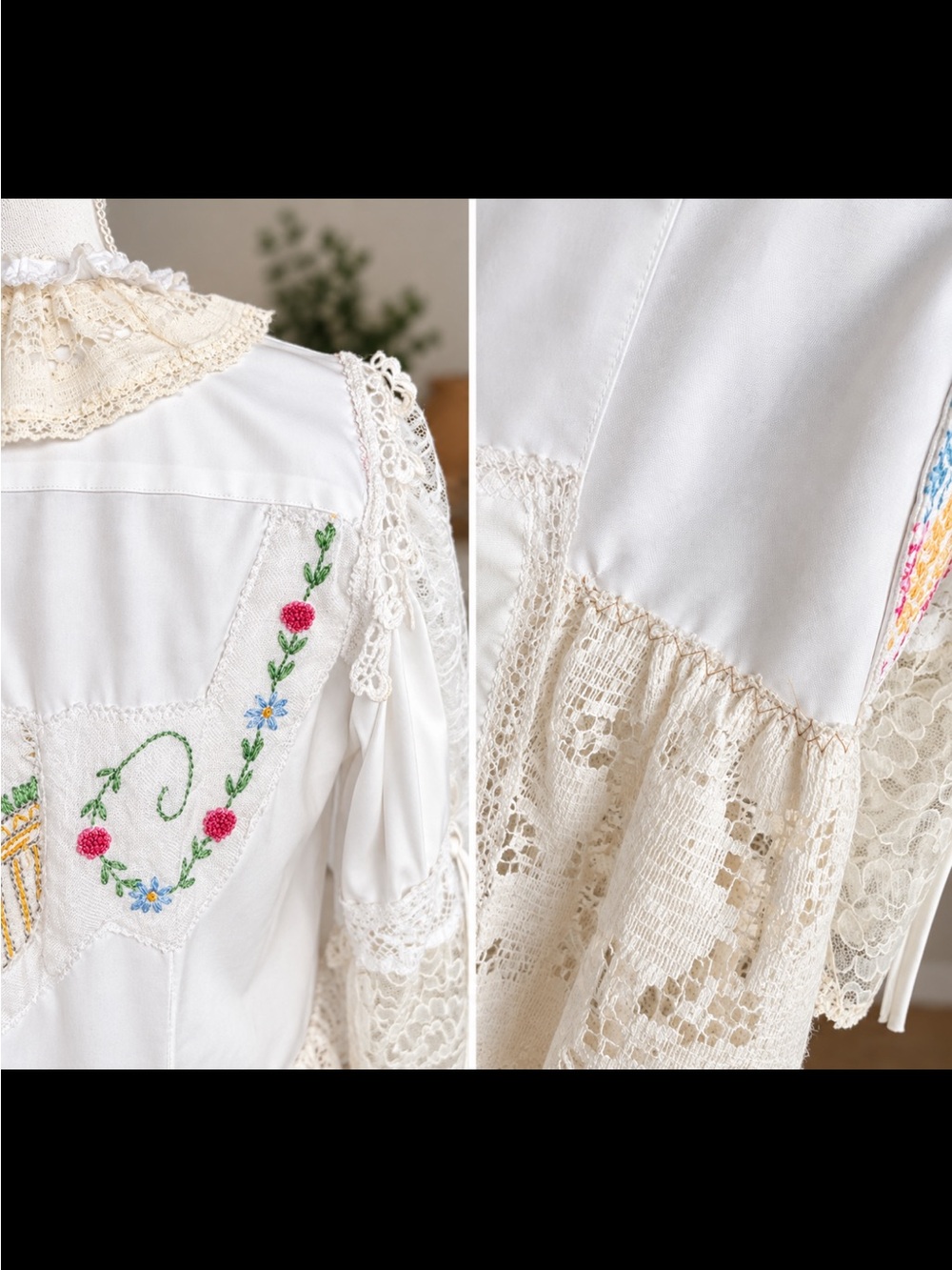 Hand Crafted Cottagcore Top/Jacket - Picture 3 of 3